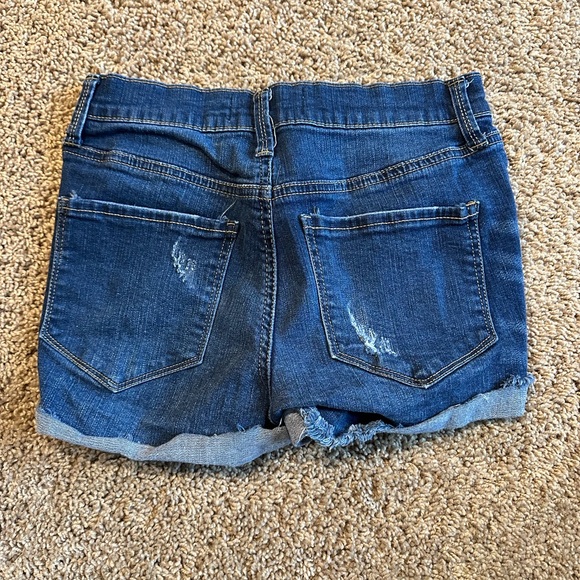 Mudd Blue Distressed Jean Shorts - Picture 2 of 3